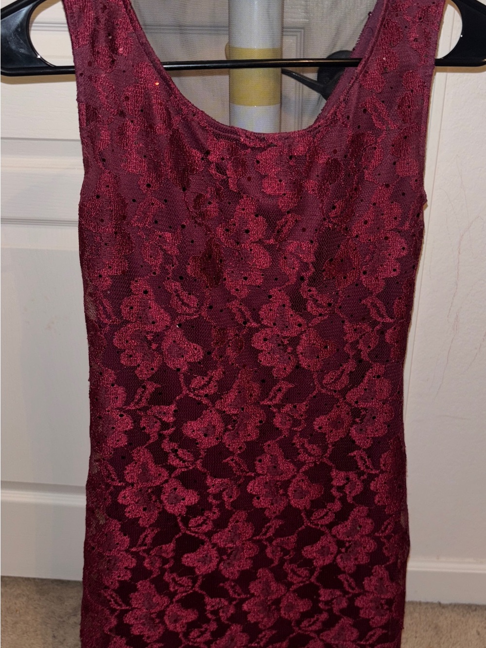 Studio Y Burgundy Lace Dress